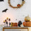 Εορταστική διακόσμηση τραπεζιού για το Halloween, ξύλινες πινακίδες κεντρικού 8
