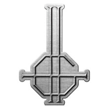 Ghost Grucifix Metal Badge