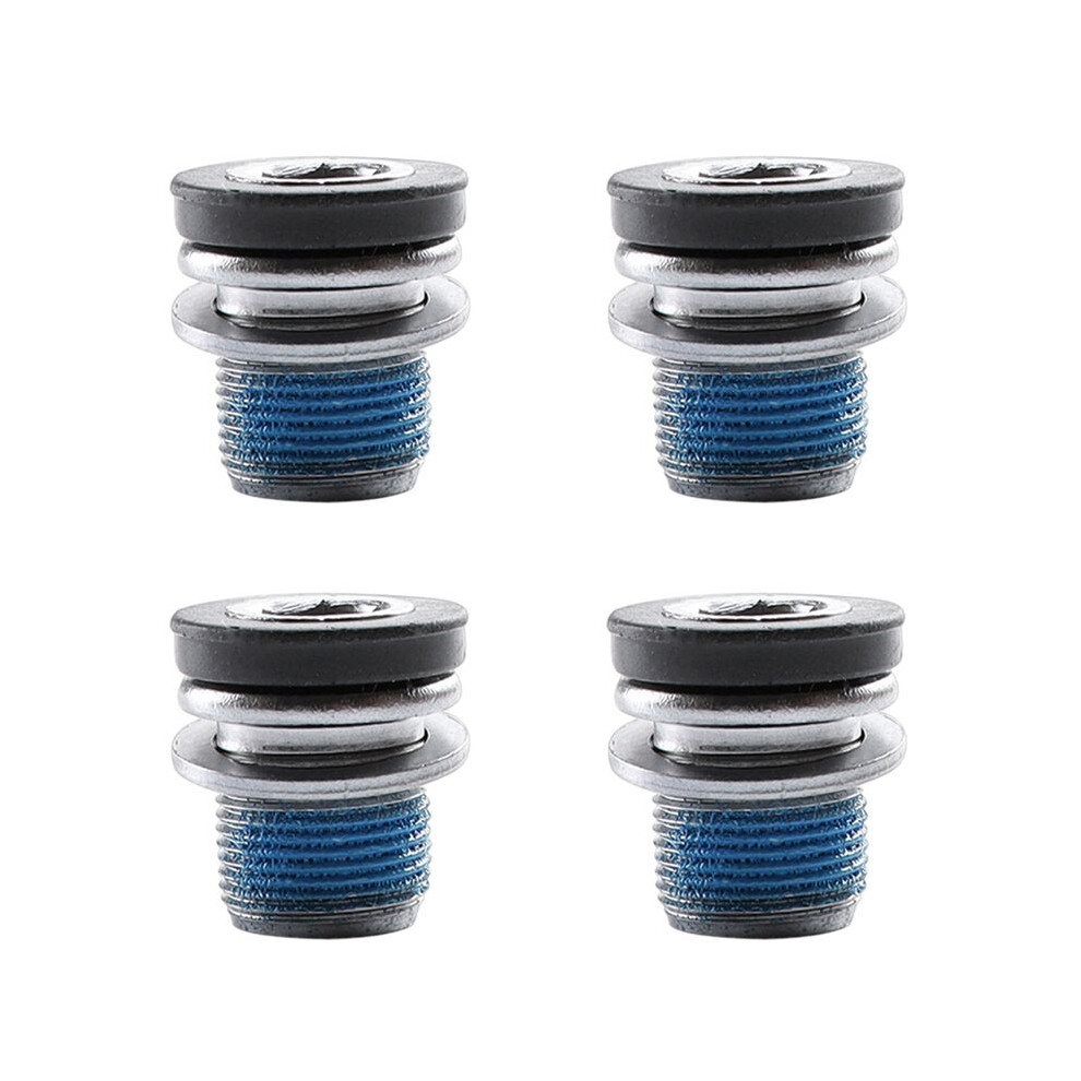 4Pcs M15 Dust-Proof Bicycle Center Shaft Screw Spline Center Shaft Screw Tooth Plate Crank Mounting Flower Screw 6033274657186