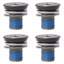 4pcs M12 dust-proof bicycle center shaft screw spline center shaft screw tooth plate crank mounting flower screw