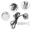 Replacement Transducer,Heater Transducer Discs+Tool Set for Dimplex,Electric Fire Wall Replacement for M-011B M011B 6