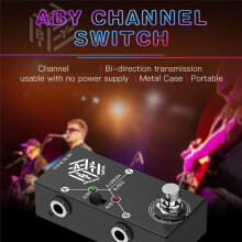 ABY  Guitar Pedal -  Selector Metal Casing Anti-Slip Compact Design for Efficient Signal Transmission