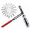 10mm Jam Nut Value Adjustment Tool, Bevel Sensor,Slotted Valve Adjustment Stud, Valve Guide Removal Tool for Positioning 1