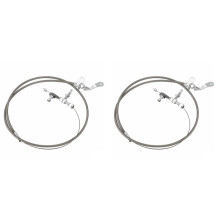 2X Car Gas Accelerator Cable Kick Down Cable Transmission Kickdown Trans C-4 Detent for C4 Mustang F150 Ranchero