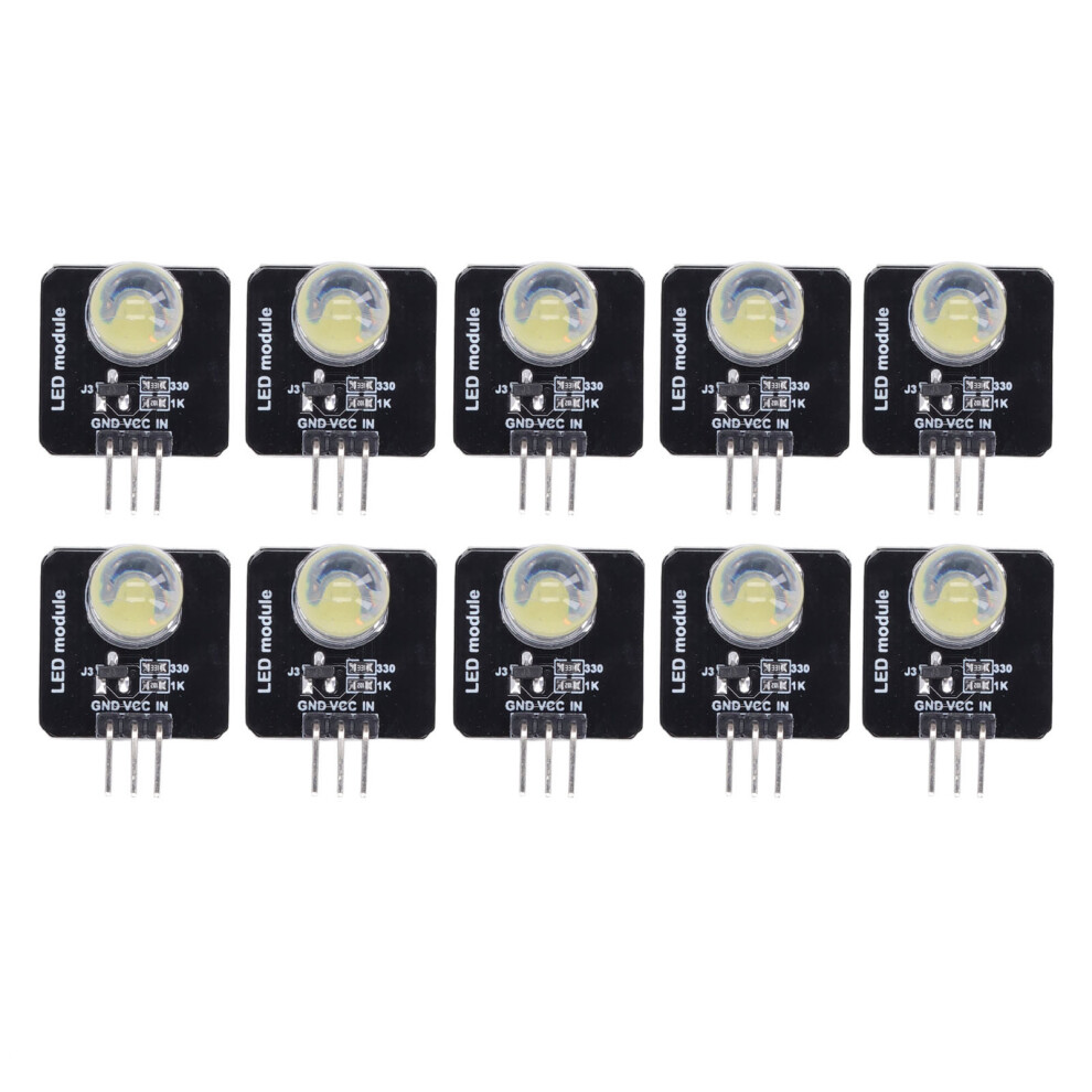 10 Stück LED-Modul 10 mm 3,3 V-5 V Dekorative