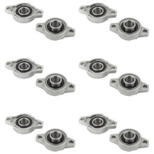 KFL002 FL002 Self Aligning Pillow Block Flange Bearing 15mm 12PCS