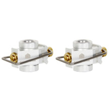 2X Camping Gas Saver  Gas Converter Shifter Refill Flat Tank Conversion Adapter Camping Gas Adapterventil,Silber