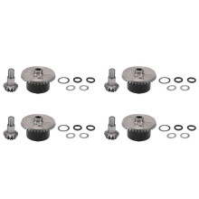 4X Metal Diff Case Diff Gear 37T Input Gear 13T for ARRMA 1/10 Kraton Senton Rock Granite Outcast 4X4 Parts,5