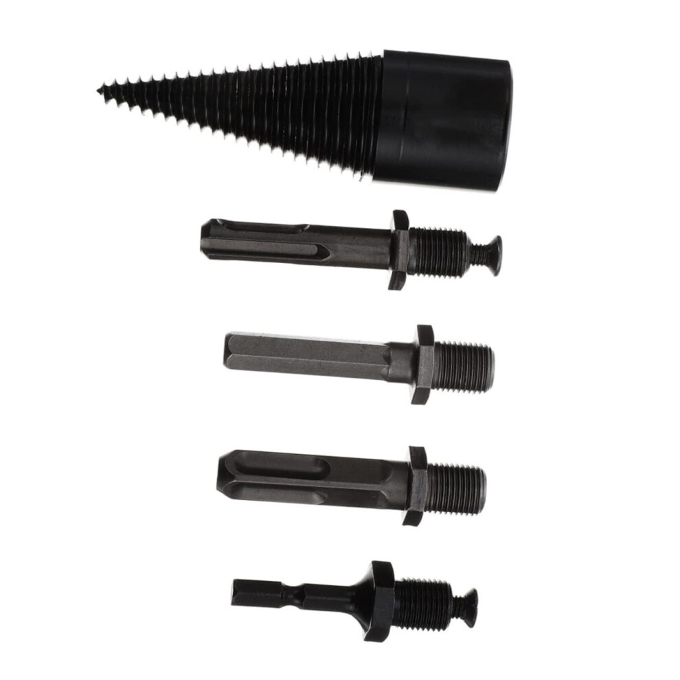 1Pc Split Drill Bit For Tapered Drill With Handles Stable Wood Splitter Temperature Resistant For Efficient Wood Splitting 9426802535372