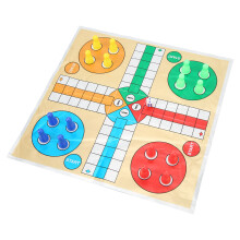 Snake Flying Chess Game 3-in-1 Portable Family Dice Set with Clear Box