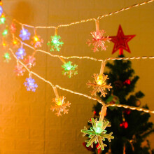 Decorative Light for Home and Party, 8 Modes Snowflake String Lights with Twistable and Flexible Design, Safe To Use Fairy Lights for Indoor Outdoor