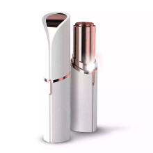Lame in acciaio inossidabile per la rimozione dei peli del viso, epilatore indolore ricaricabile, design mini e portatile, facile da pulire, luce LED