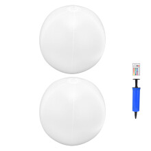 Luci LED a cambio di colore con telecomando, sfera solare con illuminazione LED automatica e luci gonfiabili per piscina per feste all'aperto e