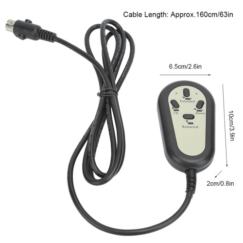 Hand Switch Controller for Power Recliner, 5 Pin Universal Power Recliner Control with 4 Button Remote Function, Recliner Replacement Part Compatible 2