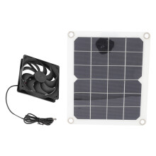 Ventilateur d'extraction pour serre et niche pour animaux, système de circulation d'air solaire à haut rendement, portable et alimenté par panneau