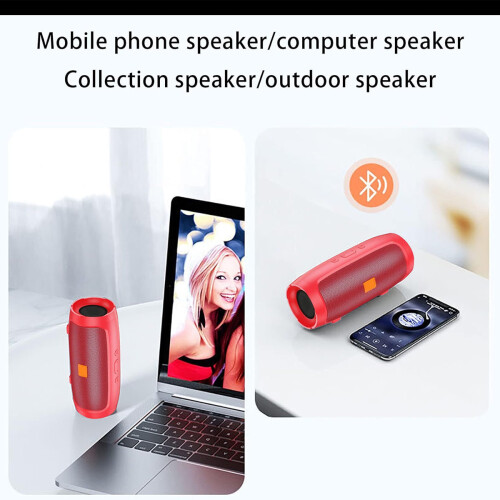 Ανακαινισμένο σαν καινούργιο φορητό ηχείο Bluetooth, υποστηρίζει μονάδα flash USB, 1