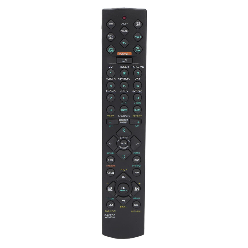 Universal Replacement Remote Control, Fit For Yamaha Audio/Video Receiver Models Htr 5230Rds, Yht 17, Yht 33, Htr 5240, Rx V496, Yht 23, Ergonomic Des 9012494872750
