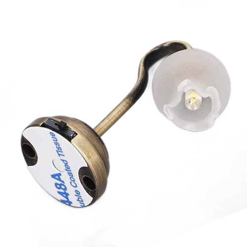 Lampe de table miniature en forme de fleur pour poupée - 4,2 cm, éclairage doux 2