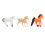 6 stücke Pferd Figuren Set Kinder Simulierte Nette 8