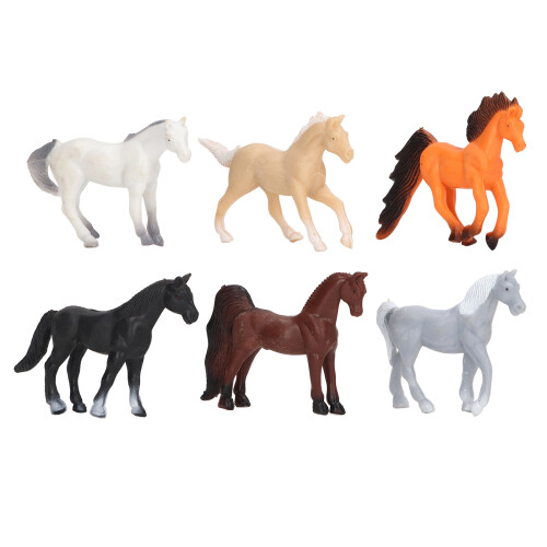 6 stücke Pferd Figuren Set Kinder Simulierte Nette 1