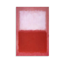 Mark Rothko, Peinture blanche sur rouge, 1957. Affiche sur toile, tableau et décoration murale. Impression d'art moderne pour la chambre familiale.