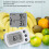 Refrigerator Thermometer ABS Digital Freezer Temp. Date Memory Small Compact White 3
