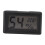 Termometro e igrometro digitale LCD nero per armadietti e scatole di sigari, ABS, 24g 1