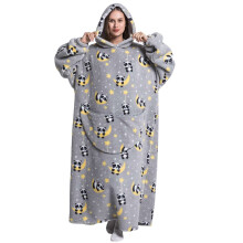 Tragbarer Decken-Hoodie, übergroßer Sherpa-Hoodie, warme und kuschelige Kapuzendecke, weiches Mikrofaser-Fleece-Sherpa-Futter, multifunktional