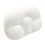 Cuscino da collo a forma di uovo per ufficio e sonno, cotone, bianco 11