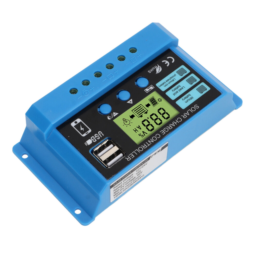 20A Solar Charge Controller For 12V/24V Battery Solar Panel Charging Regulator 9321371842138