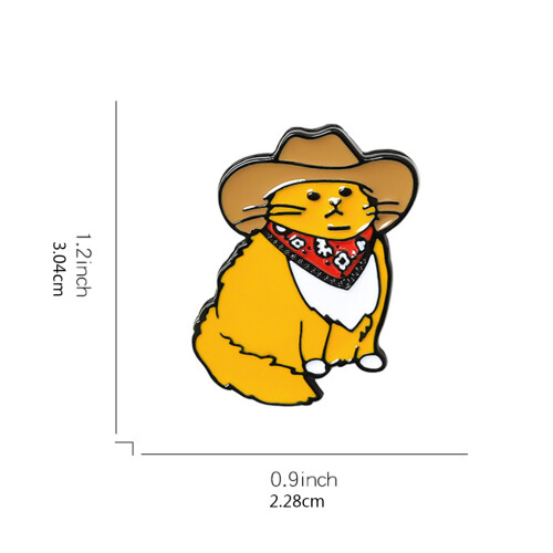Broche de Style Cowboy occidental pour chat, broche périphérique 2