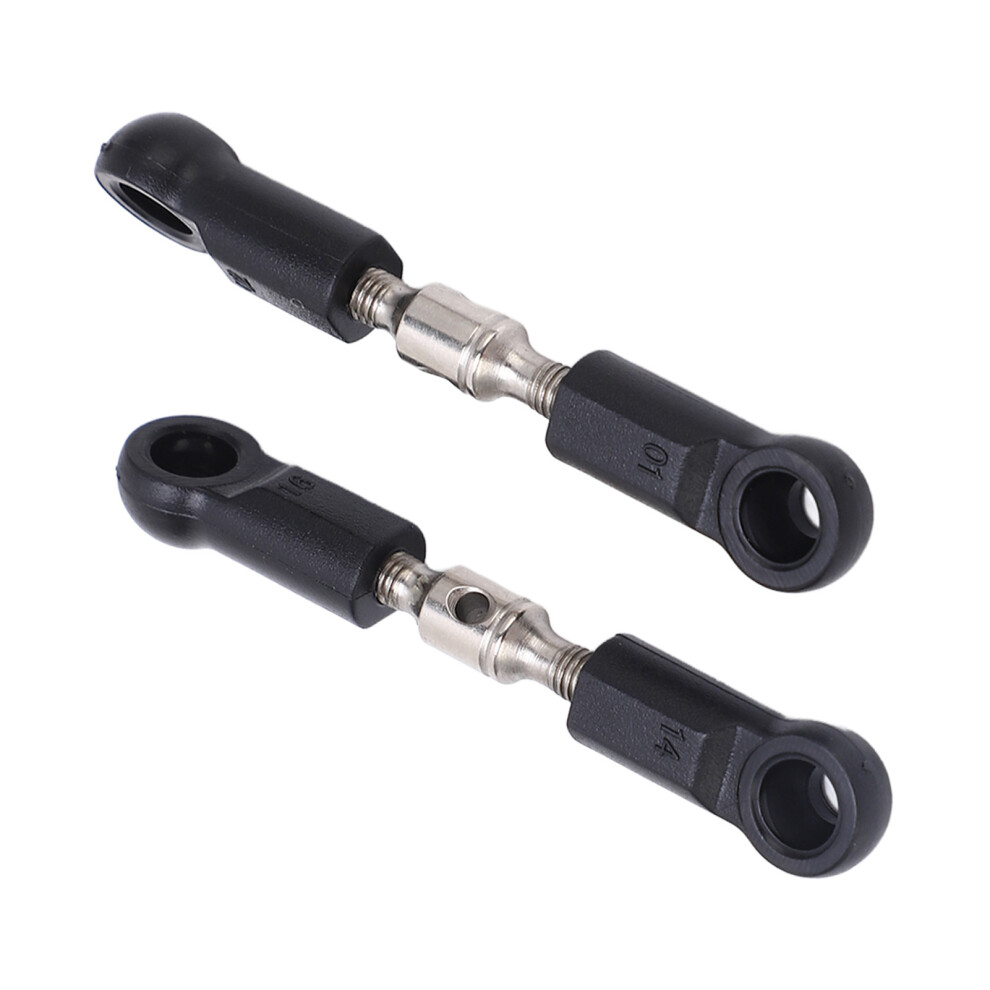 2Pcs Rc Car Tie Rod Replacement For Wltoys 104072, Plastic & Steel Black 9421371841985