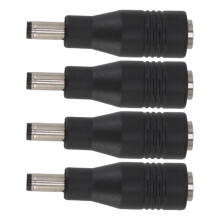 4 Stück DC-Adapter, 6,0x4,4 mm weiblich zu 5,5x2,1 mm männlich, Stromkabel