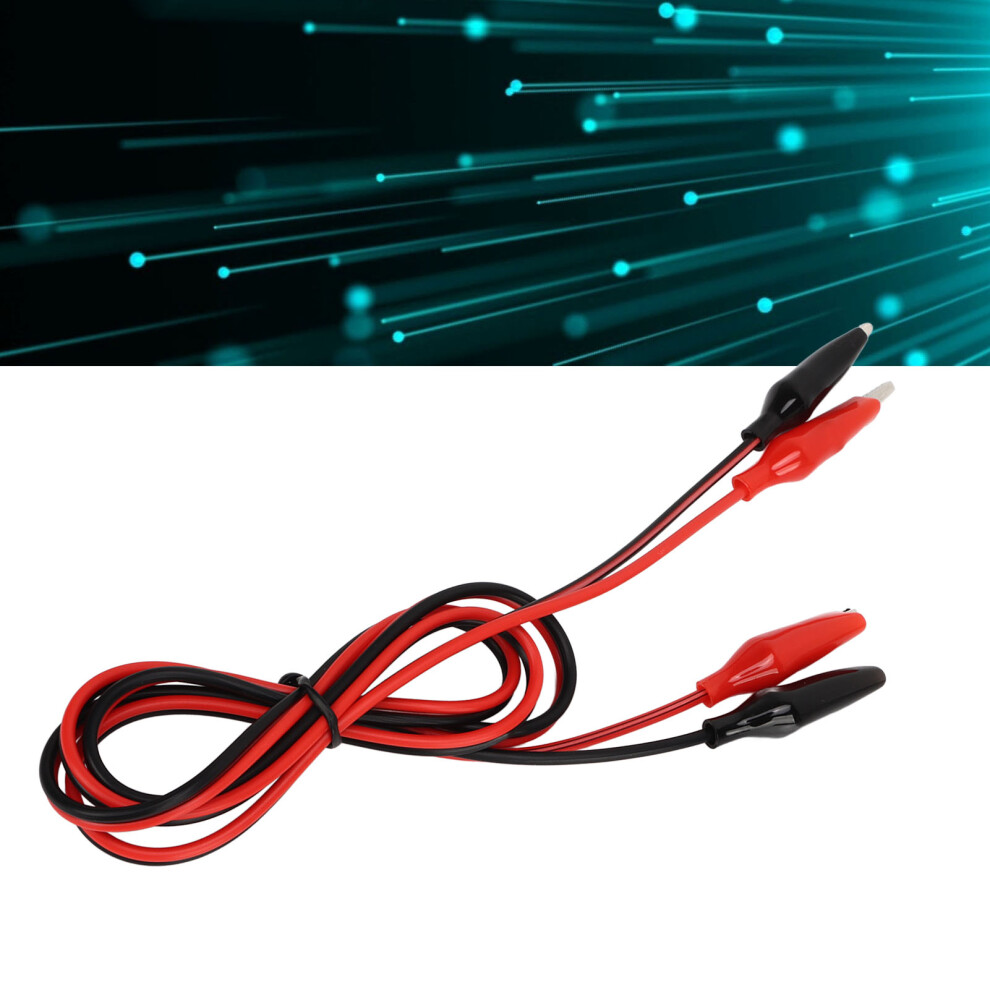 10Pcs Dual Ended Electrical Alligator Clips 0.5M Test Leads, Red Copper 8181371846144