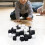 50 Pcs Square Smooth Write-On Wipe-Off Dice, 1.6cm, Half Black/White 9