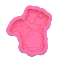 DIY Weihnachtsmann kleiner Zwerg Silikon Epoxidform DIY-Pink D