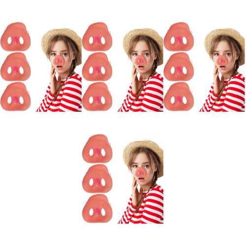 12Pièces Masque Nez De Élastique Pour Cosplay Et Coloré 2
