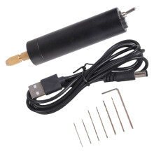 Rotary Drill for Crafts Resin Jewelry Wood Craft Tool USB-Black