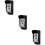3Pièces Coque Protection Extérieur Noir Durable Pluie 9