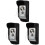 3Pièces Coque Protection Extérieur Noir Durable Pluie 2