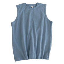 Mouwloos tanktopje voor heren, ademend en lichtgewicht sportshirt met ronde hals, effen kleur, comfortabel casual vest voor een actieve levensstijl,