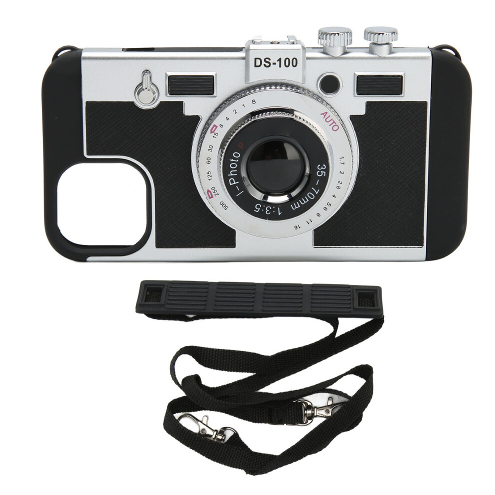 3D Vintage Camera Design Phone Case, Creative Camera Design Phone Case With Detachable Crossbody Lanyard Compatible With Iphone 13, Shockproof 9433291964149