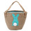 Customized Design Easter Egg Hunt Basket, Premium Fabric Plaid Interior Dark Green Rabbit Pattern with Plush Tail, Multiple Uses Easter Gift for Kids 1