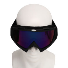 Outdoor-Ski- &-Radfahren-winddichte-Brille-matt-schwarzer-Rahmen-bunte-Gläser