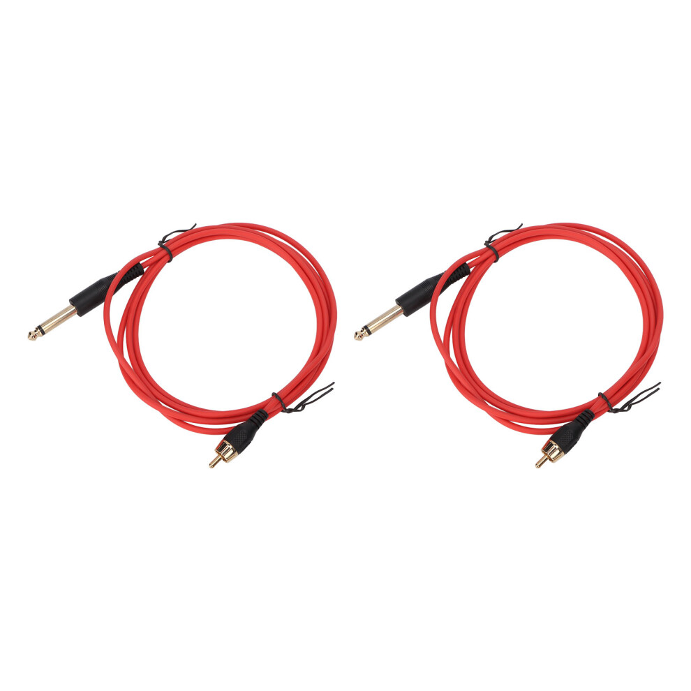 Heavy Duty Tattoo Clip Cord - High Temperature Resistance Fireproof Silicone Wire With 40 Copper Conductors, Universal RCA Plug For Rotary Machines