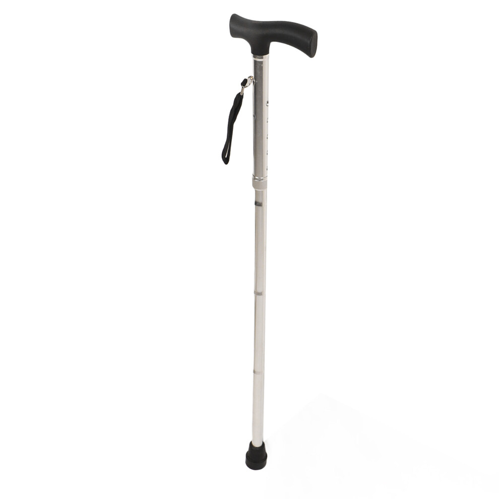 Collapsible Design Folding Canes Lightweight Aluminum Adjustable Height Ergonomic Handle Non Slip Sturdy Portable Cane Free Standing Heavy Duty Walki