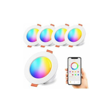 Älykkään valaistuksen kehitys, Alexa-ääniohjattavat 4 tuuman LED-upotettavat alasvalot, innovatiivinen Bluetooth MESH -sovellus saumattomaan