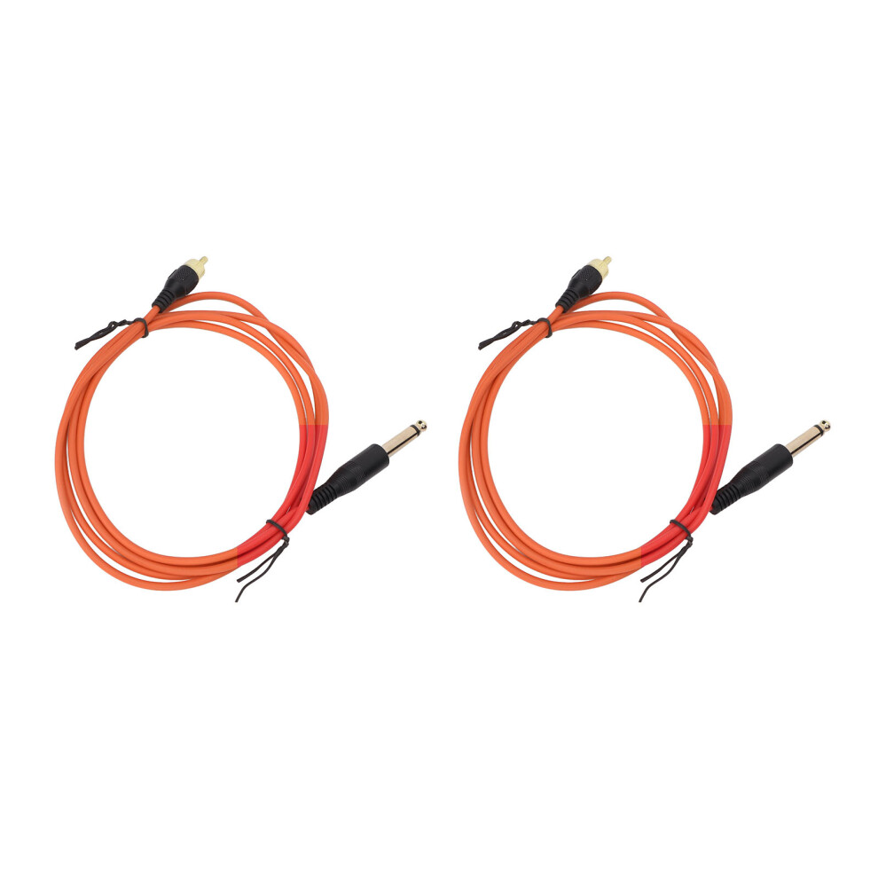 Heavy Duty Tattoo Clip Cord - High Temperature Resistance Fireproof Silicone Wire With 40 Copper Conductors, Universal RCA Plug For Rotary Machines