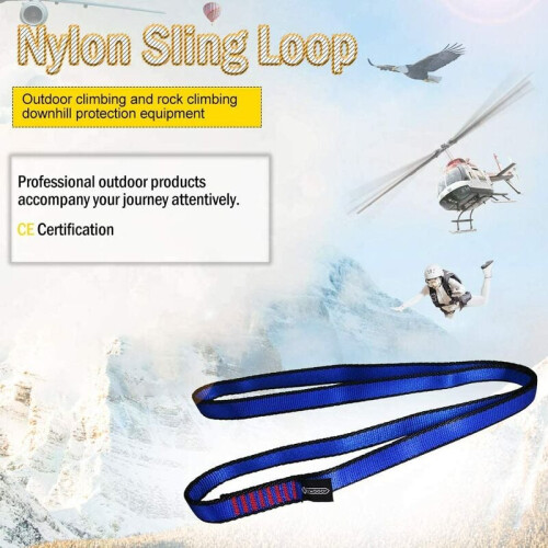 Climbing Gear Solution, Nylon Safe Chain PAS Sling for Multi-Purpose Use, Ensuring Safer Operation with Easy Length Adjustment