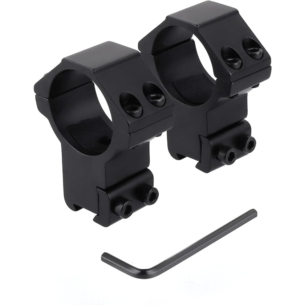 Effortless Scope Mount Rings, Compatible With 11Mm Dovetail Rails, Aircraft Aluminum Alloy Provides Strength And Ease, Ideal For 30Mm Telescopes With 9340258554742